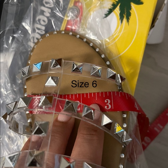 Clear Studded Sandals - Picture 7 of 7